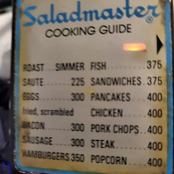 Vintage Saladmaster Oil Core Electric Skillet Model 7817 w Vapor Lid - Picture 6 of 16